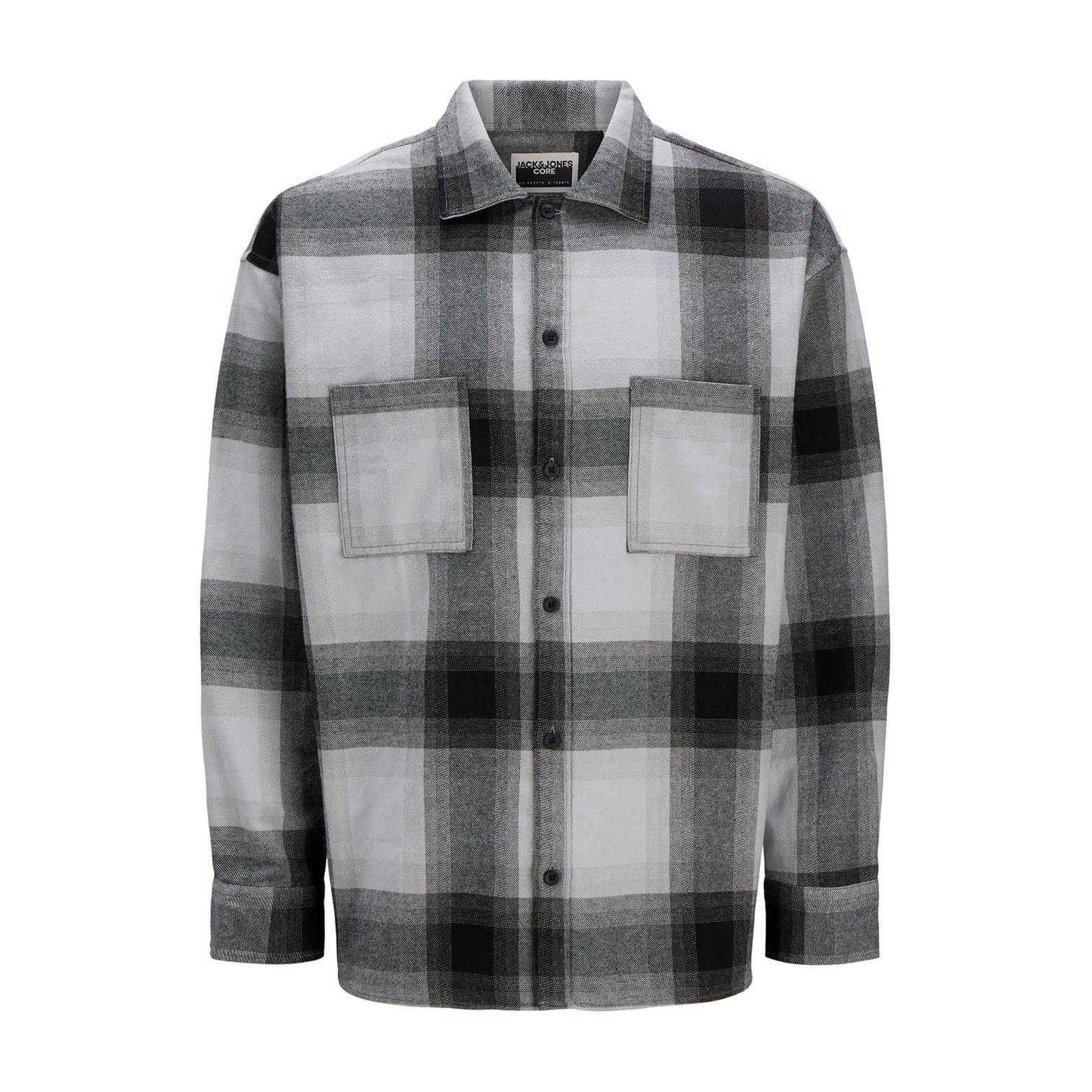 Vapor Blue - Front - Jack And Jones Mens Darren Regular Long-Sleeved Shirt
