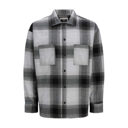 Vapor Blue - Front - Jack And Jones Mens Darren Regular Long-Sleeved Shirt