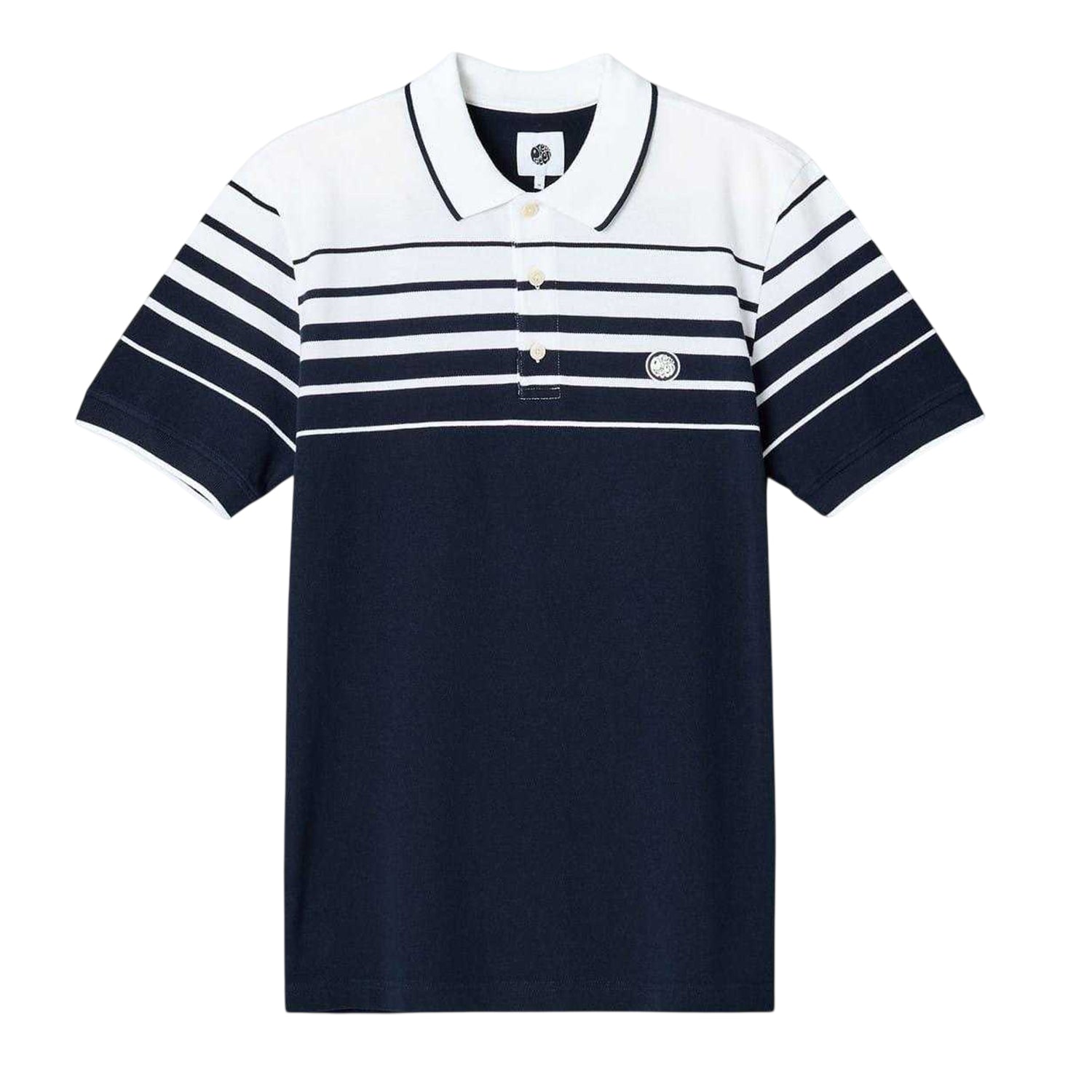 Navy - Front - Pretty Green Mens Short-Sleeved Polo Shirt