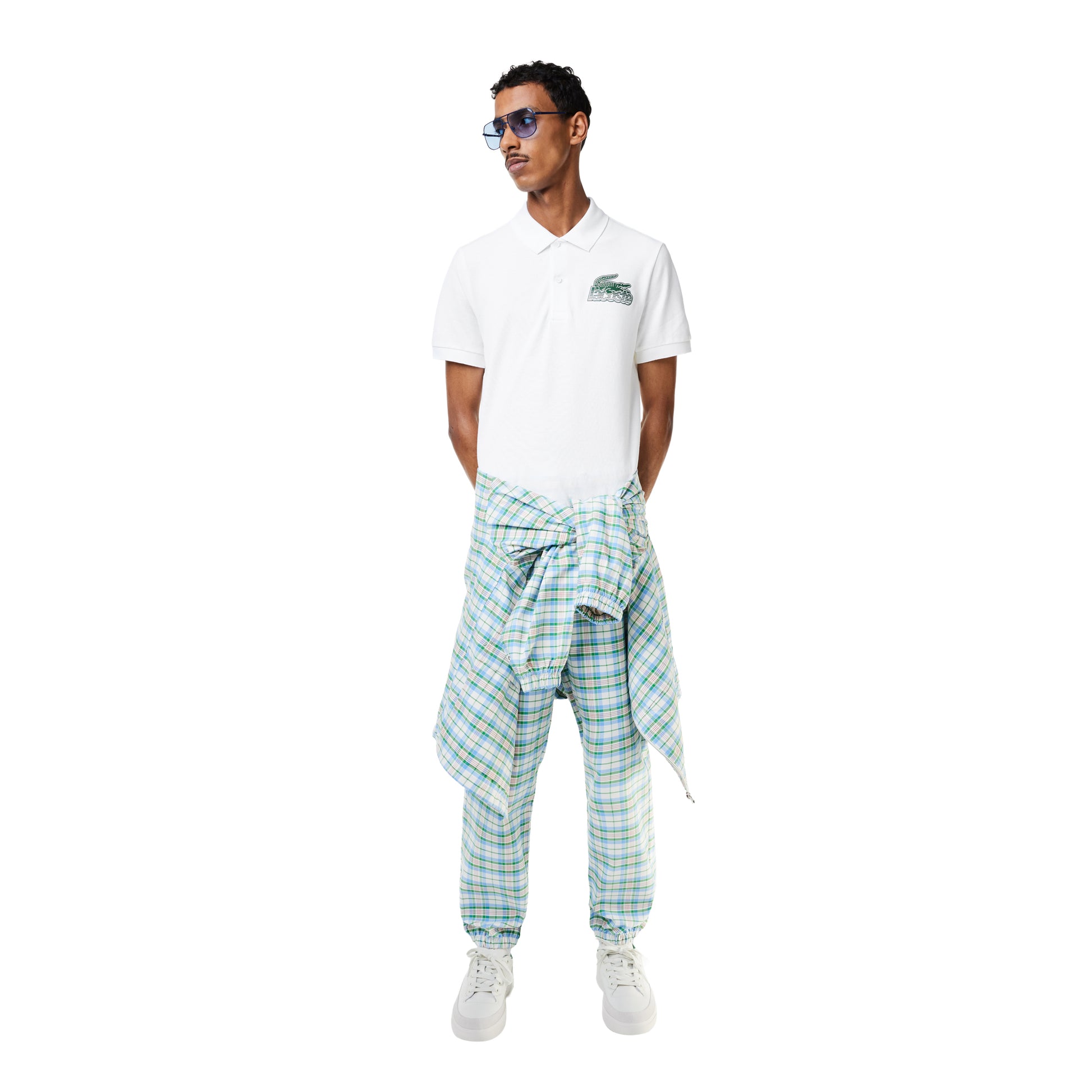White - Lifestyle - Lacoste Mens Mini Pique Polo Shirt