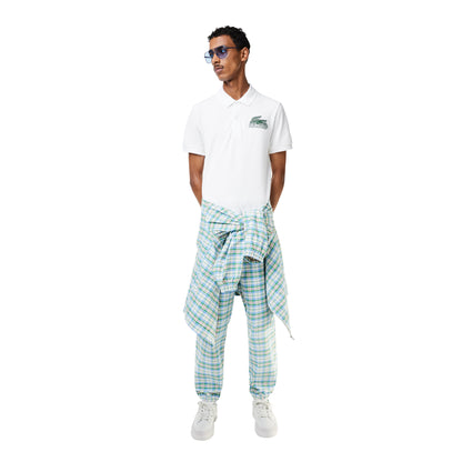 White - Lifestyle - Lacoste Mens Mini Pique Polo Shirt