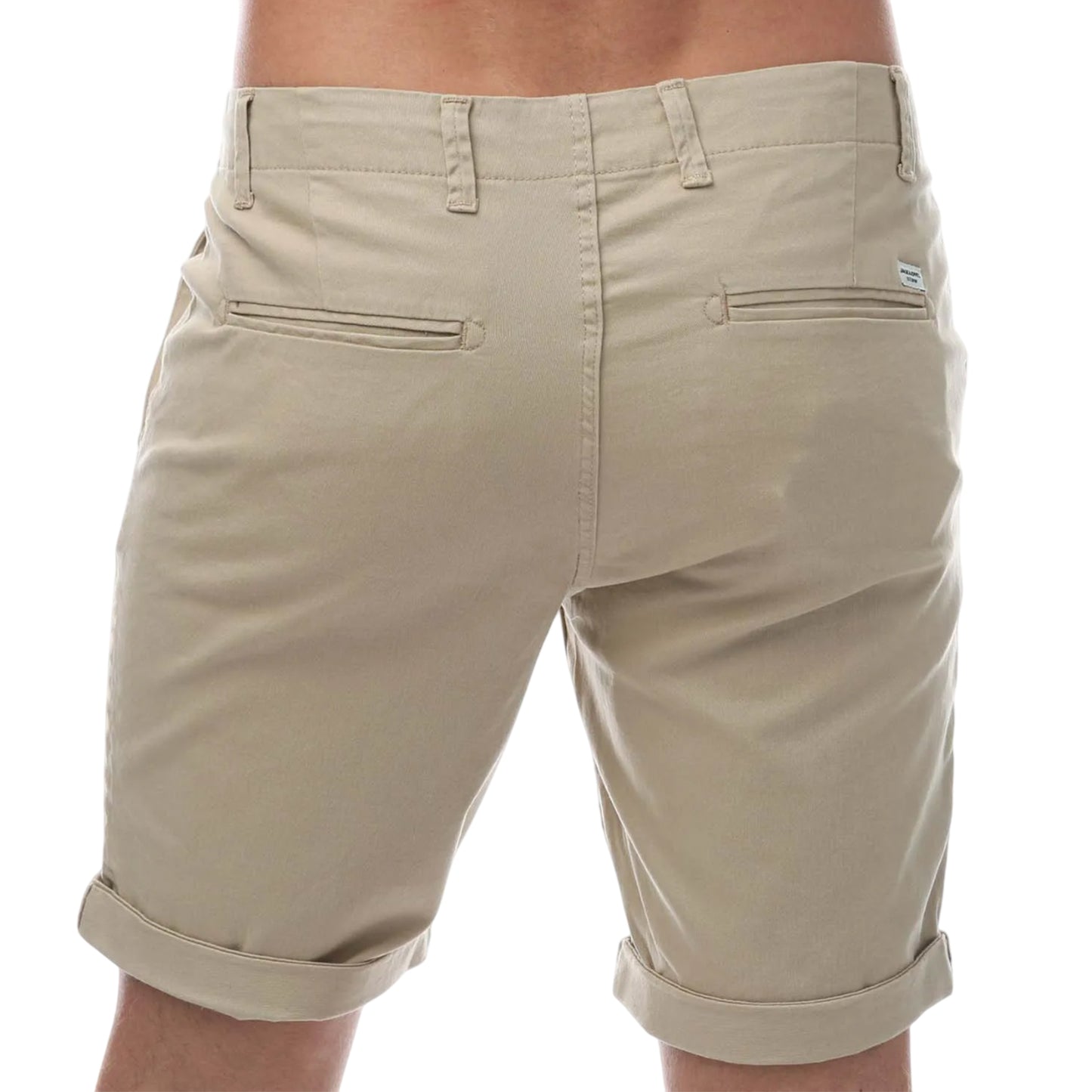 White - Back - Jack And Jones Mens Fred Shorts