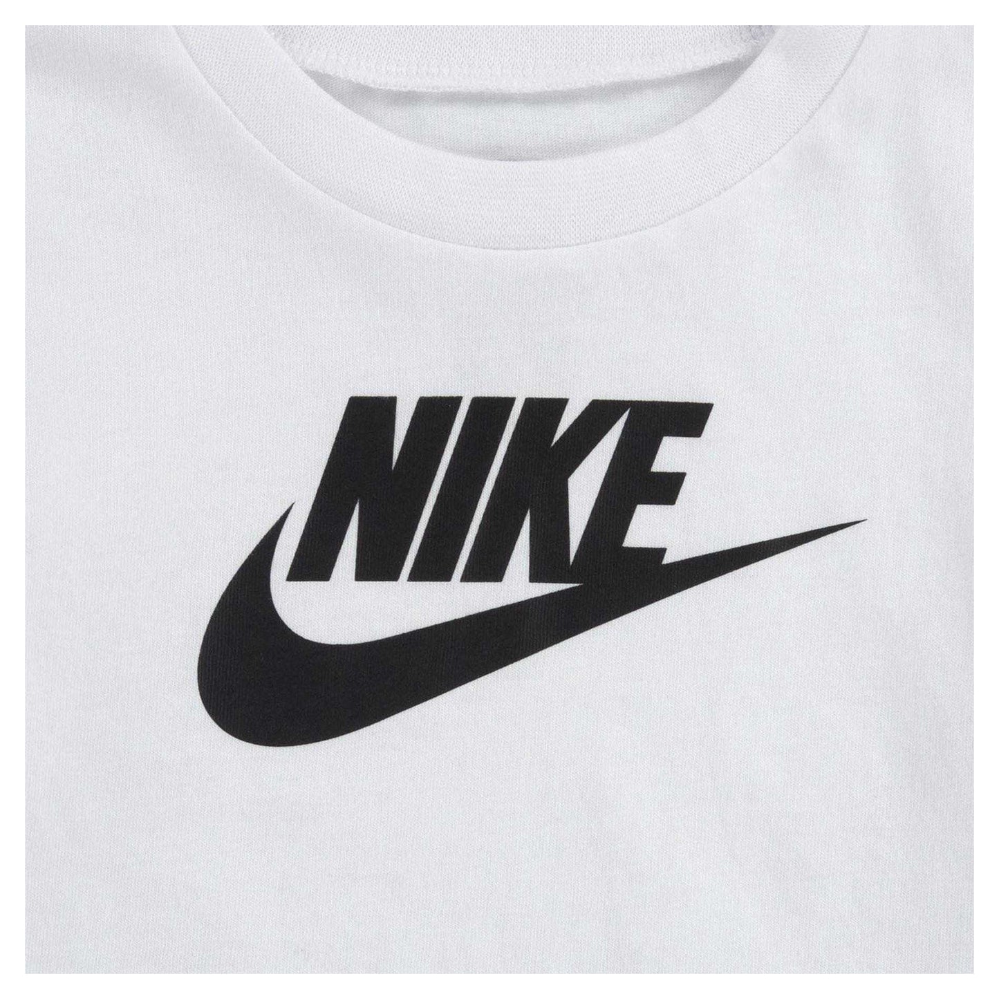 White - Side - Nike Baby Futura Evergreen Swoosh T-Shirt
