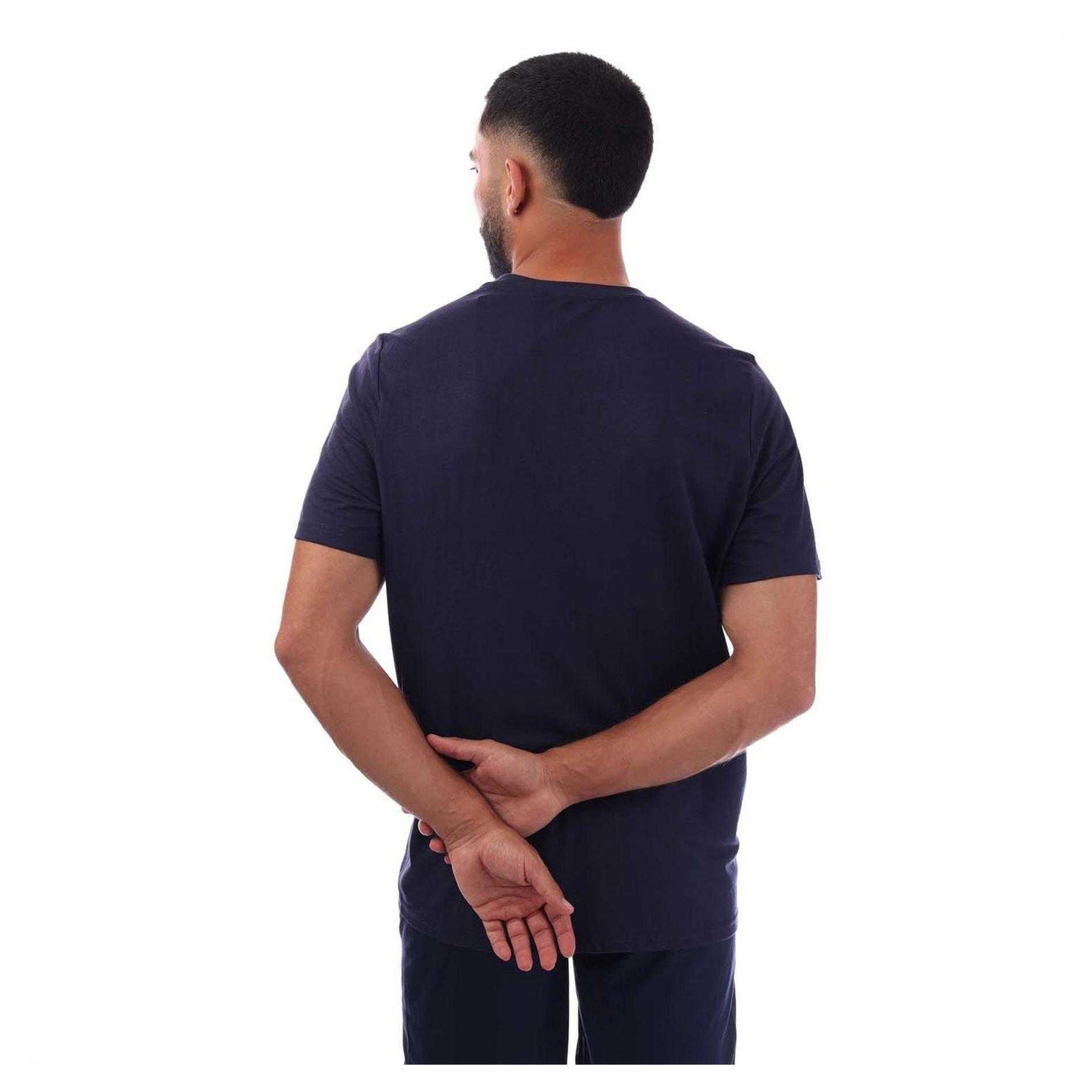 Navy - Back - Puma Mens TeamFINAL Casuals Logo T-Shirt