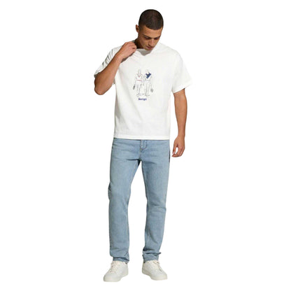 White - Side - Slazenger Mens Off-Court Warm Down Regular T-Shirt
