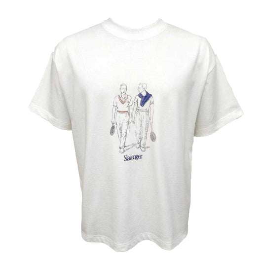 White - Front - Slazenger Mens Off-Court Warm Down Regular T-Shirt
