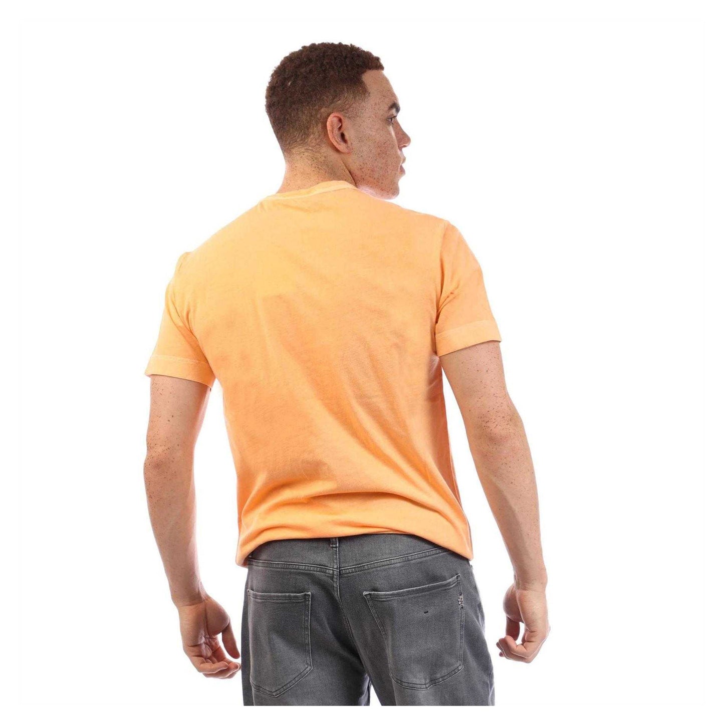 Orange - Back - Gant Mens Cotton Regular T-Shirt