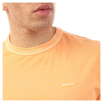 Orange - Side - Gant Mens Cotton Regular T-Shirt