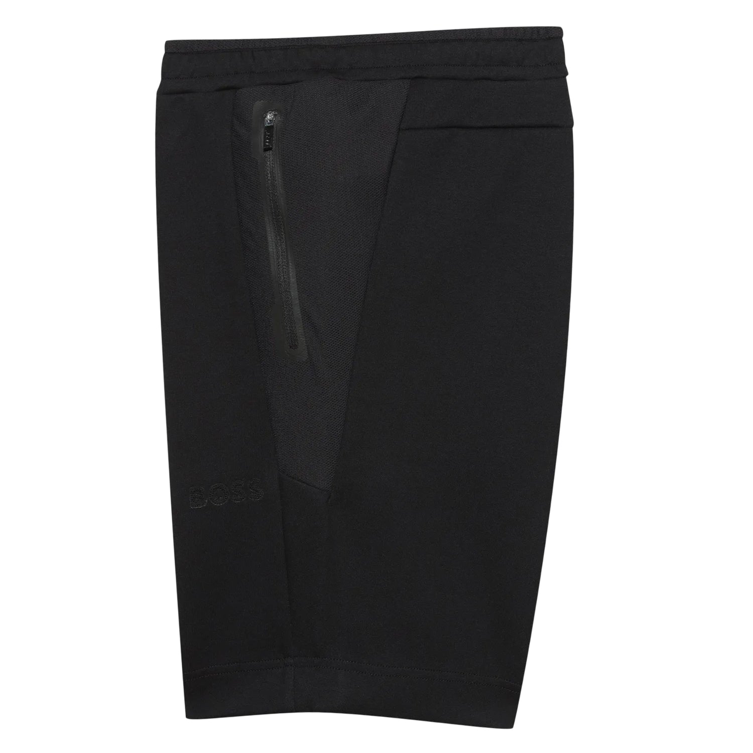 Black - Side - Boss Mens Headlo 1 Fleece Shorts