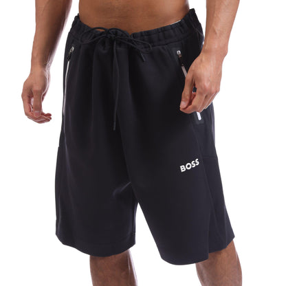 Dark Blue - Front - Boss Mens Headlo 1 Fleece Shorts