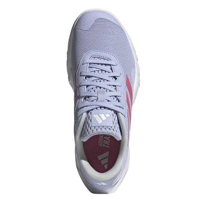 Violet - Pack Shot - Adidas Womens-Ladies Amplimove 3 Stripes Lace Up Flat Trainers