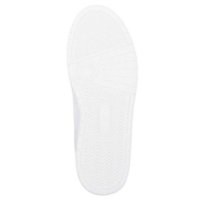 White-Pink - Side - Lacoste Womens-Ladies The Court Ace Leather Flat Trainers