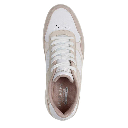 White - Lifestyle - Skechers Mens Uno Suede Skech-Air Flat Trainers