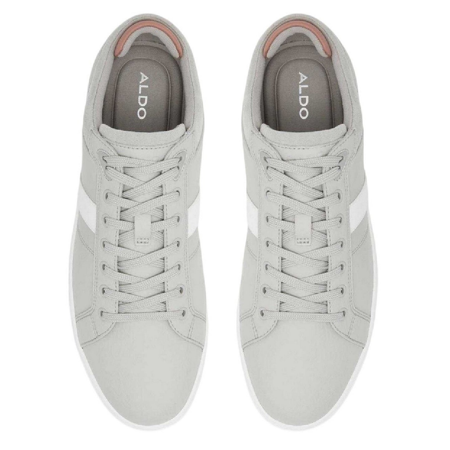Grey - Side - Aldo Mens Koisen Flat Trainers