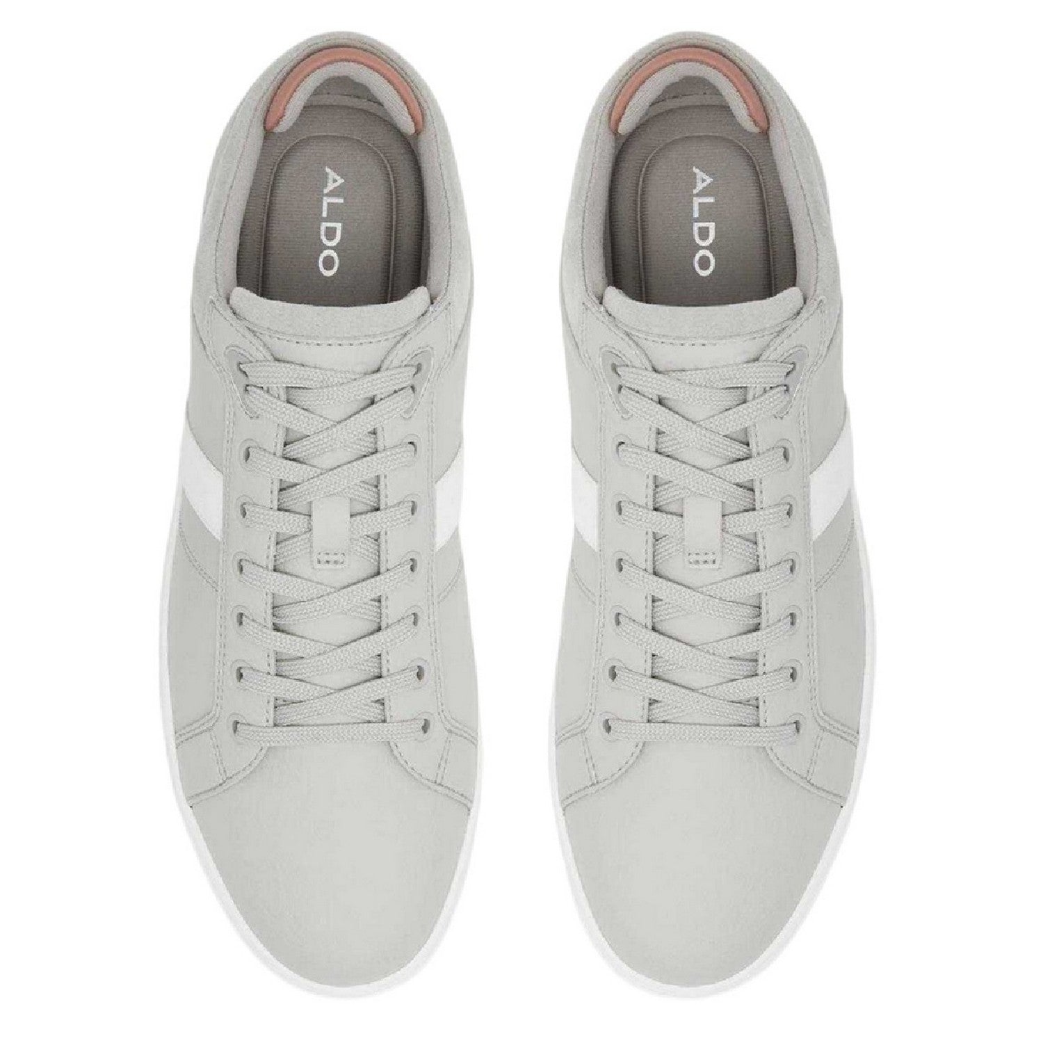 Grey - Side - Aldo Mens Koisen Flat Trainers