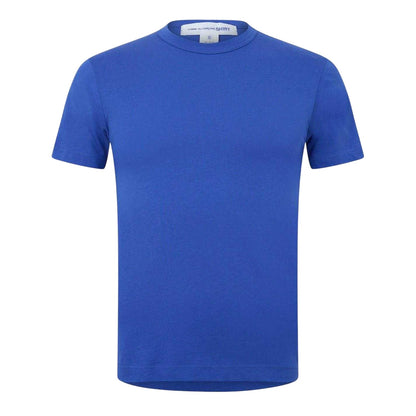 Blue - Front - Comme des Garçons Mens Plain Cotton Oversized T-Shirt