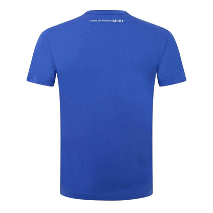 Blue - Back - Comme des Garçons Mens Plain Cotton Oversized T-Shirt