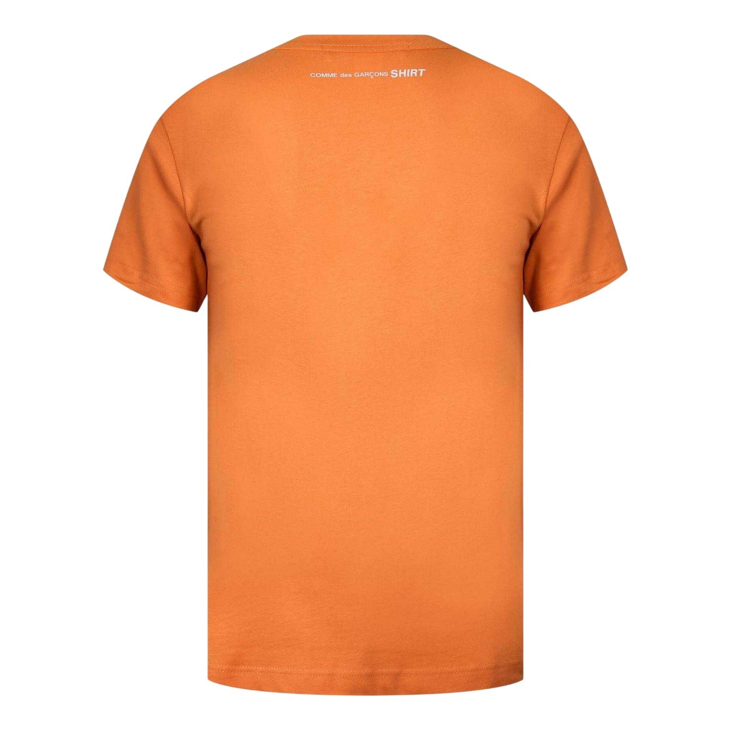 Orange - Back - Comme des Garçons Mens Plain Cotton Oversized T-Shirt