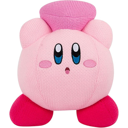 Pink - Front - Kirby Heart Knitted Plush Toy