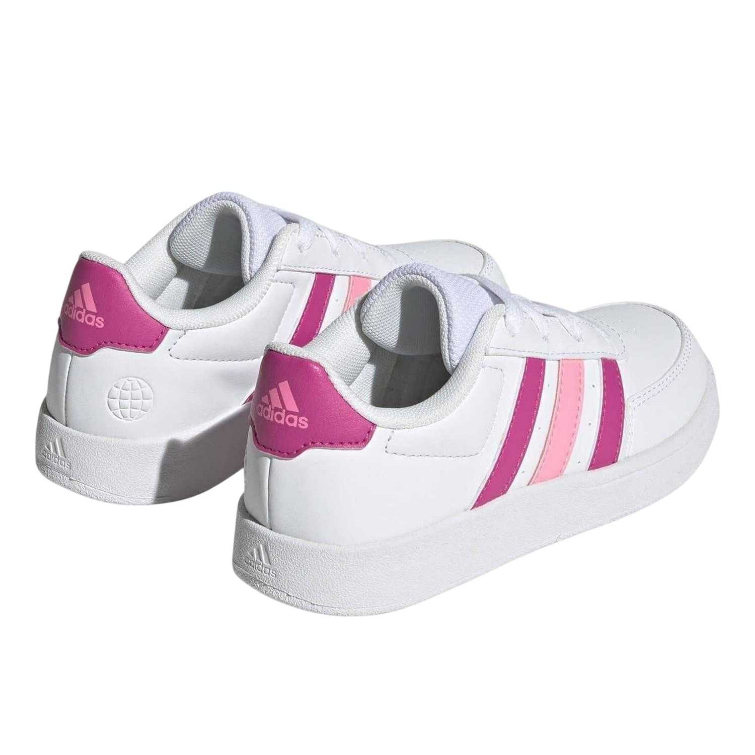 White - Back - Adidas Childrens-Kids Breaknet 2.0 Trainers