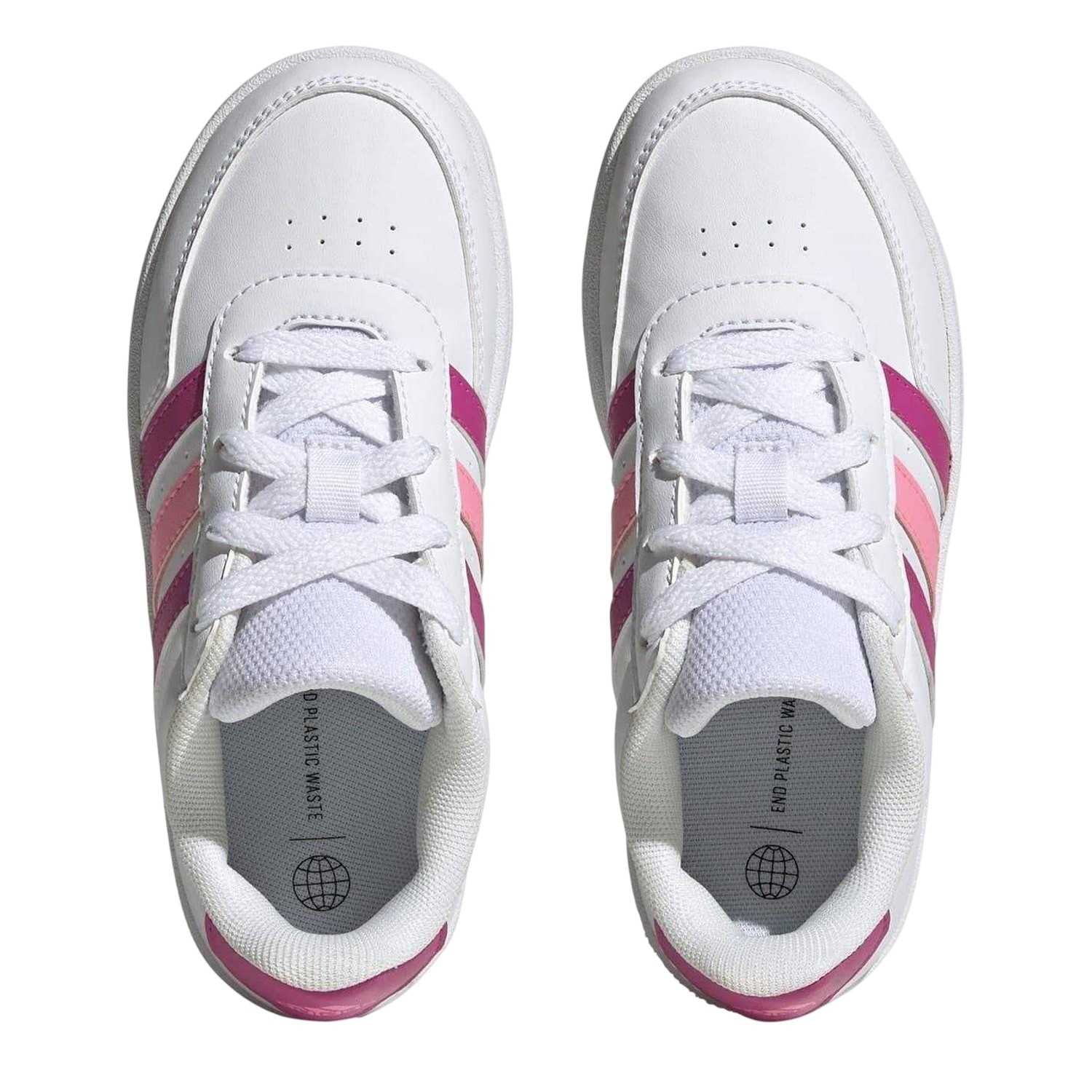 White - Lifestyle - Adidas Childrens-Kids Breaknet 2.0 Trainers