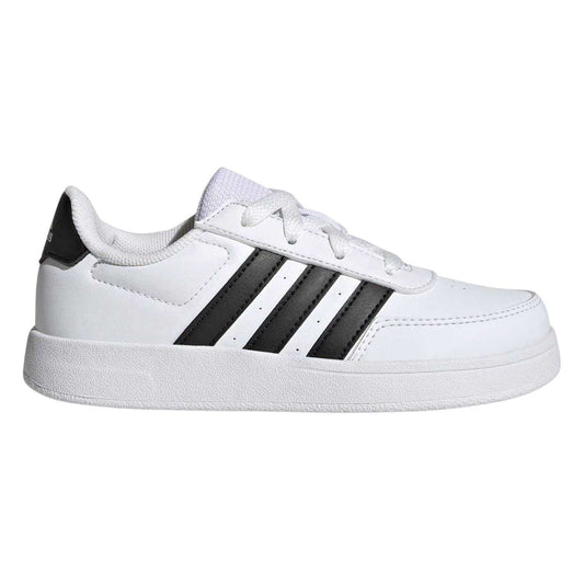 White-Black - Front - Adidas Childrens-Kids Breaknet 2.0 Trainers