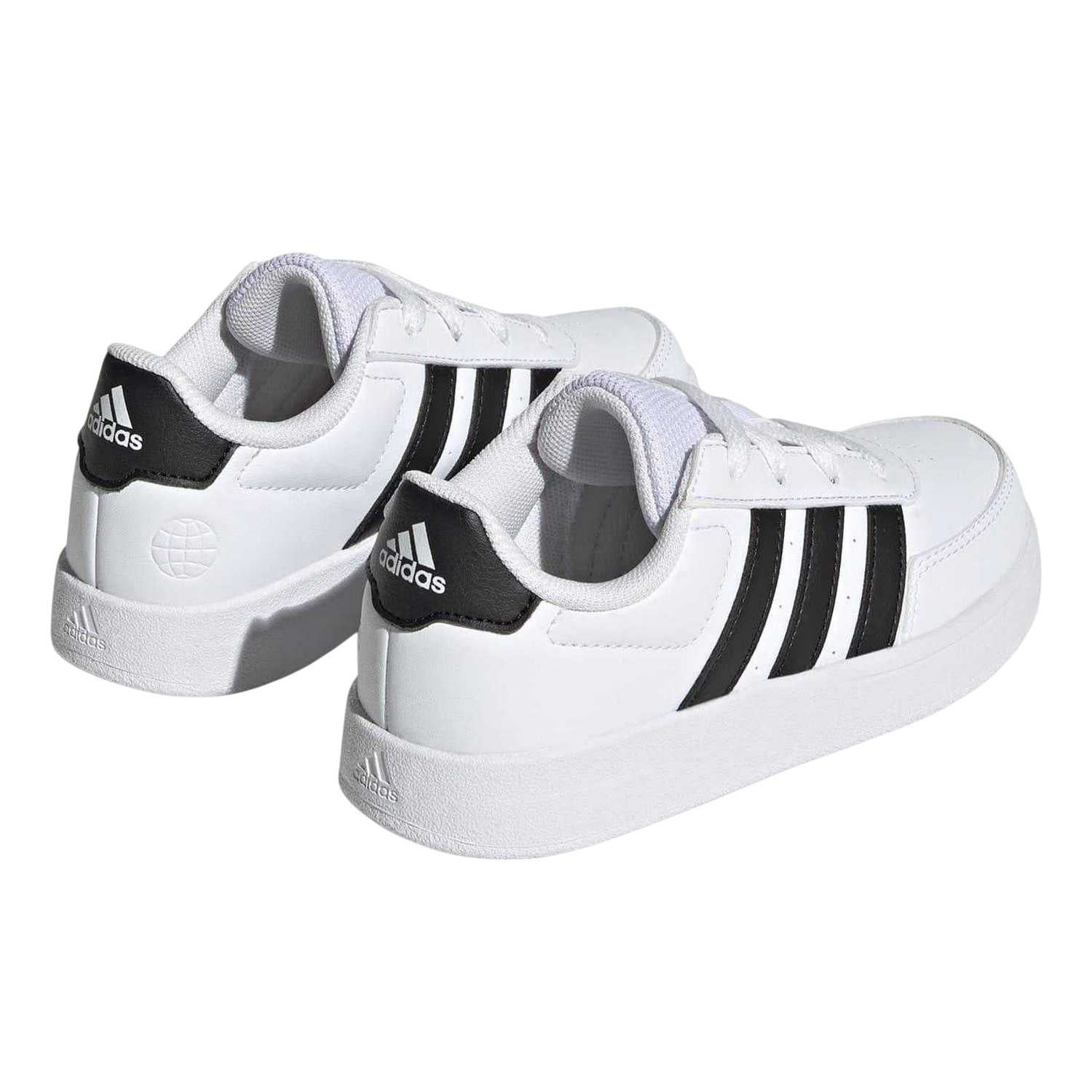 White-Black - Back - Adidas Childrens-Kids Breaknet 2.0 Trainers