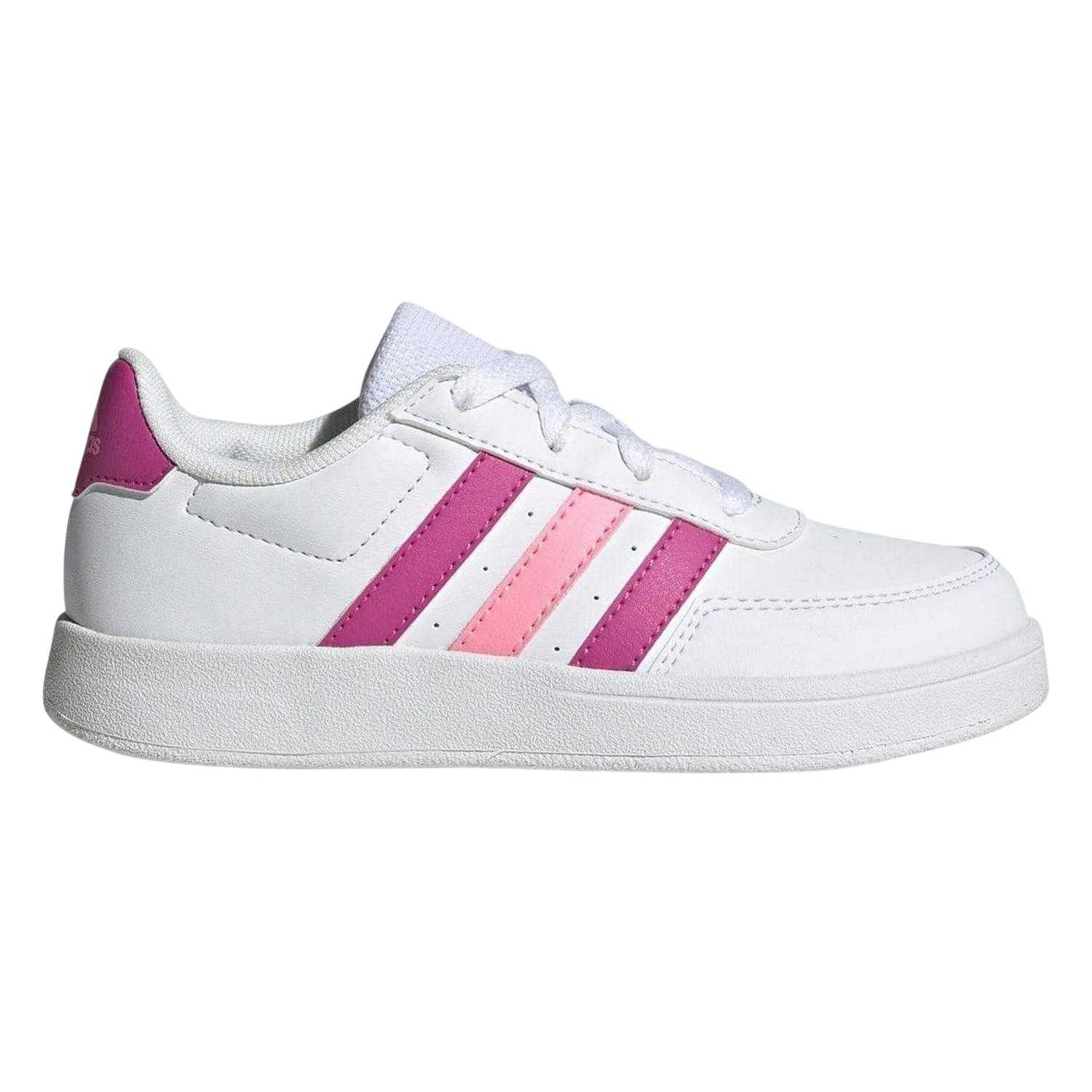 White - Front - Adidas Childrens-Kids Breaknet 2.0 Trainers