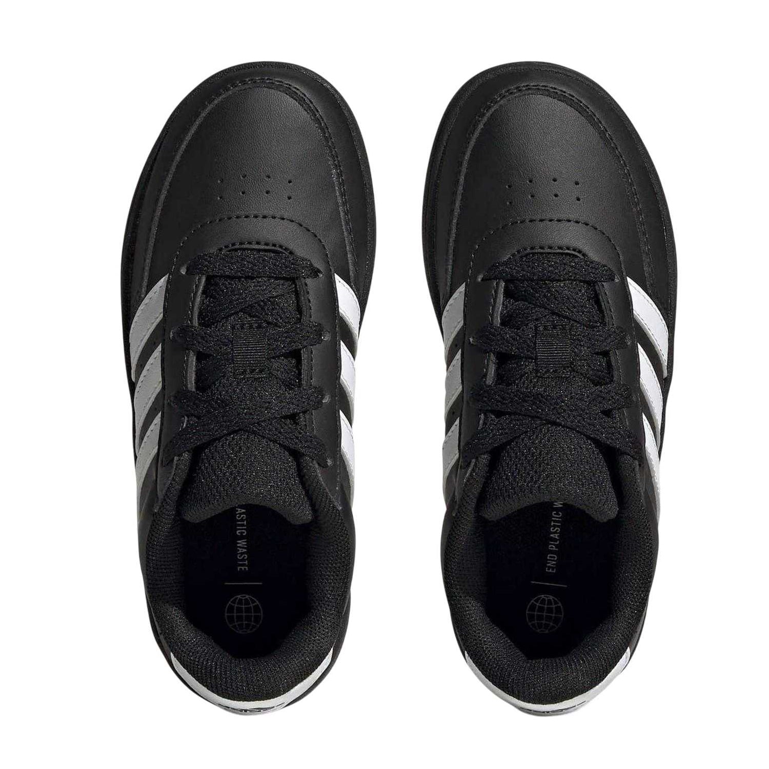 Black-Snow - Lifestyle - Adidas Childrens-Kids Breaknet 2.0 Flat Trainers