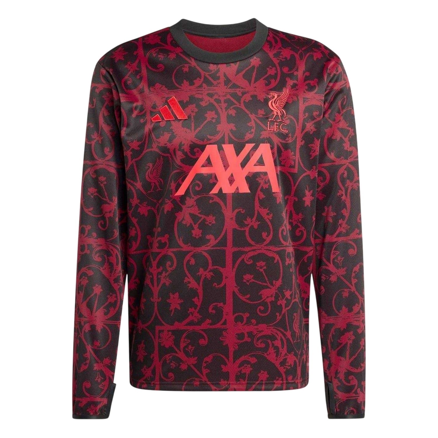 Black - Front - Adidas Unisex Adult Pre-Match Liverpool FC Top