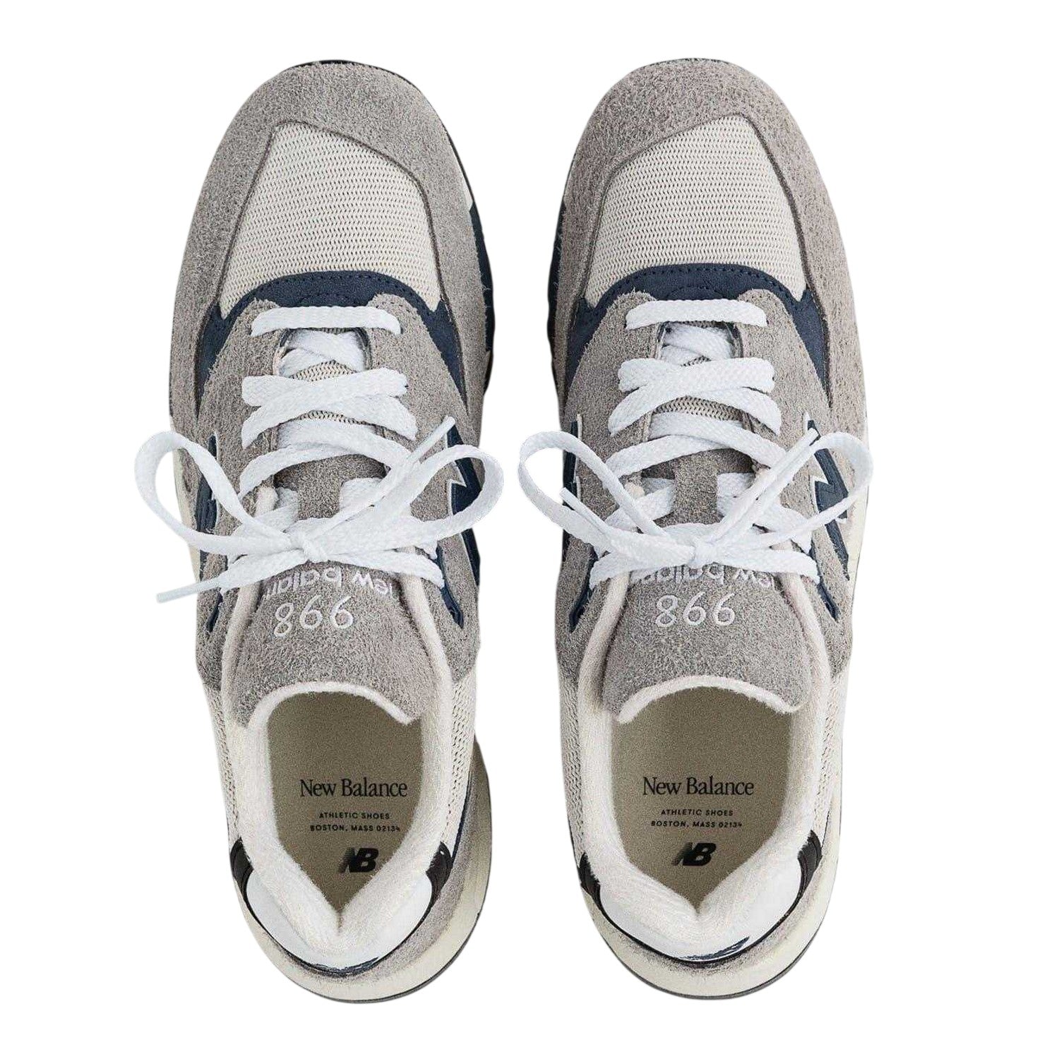Grey - Pack Shot - New Balance Mens U998 Suede Trainers