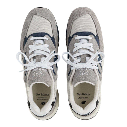 Grey - Pack Shot - New Balance Mens U998 Suede Trainers