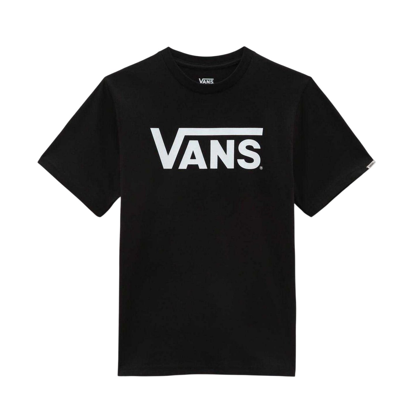 Black - Front - Vans Childrens-Kids Classic Logo Classic T-Shirt