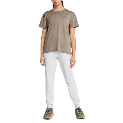 Grey - Lifestyle - Under Armour Womens-Ladies Rival Woven High Rise Trousers