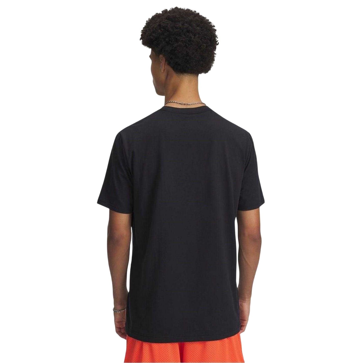 Black-Red - Back - Under Armour Mens Curry Playable T-Shirt