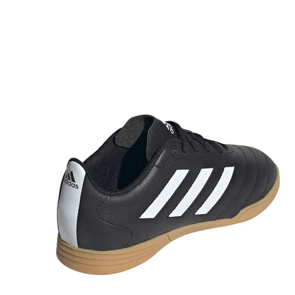 Black-White - Back - Adidas Boys Goletto VIII Indoor Court Trainers