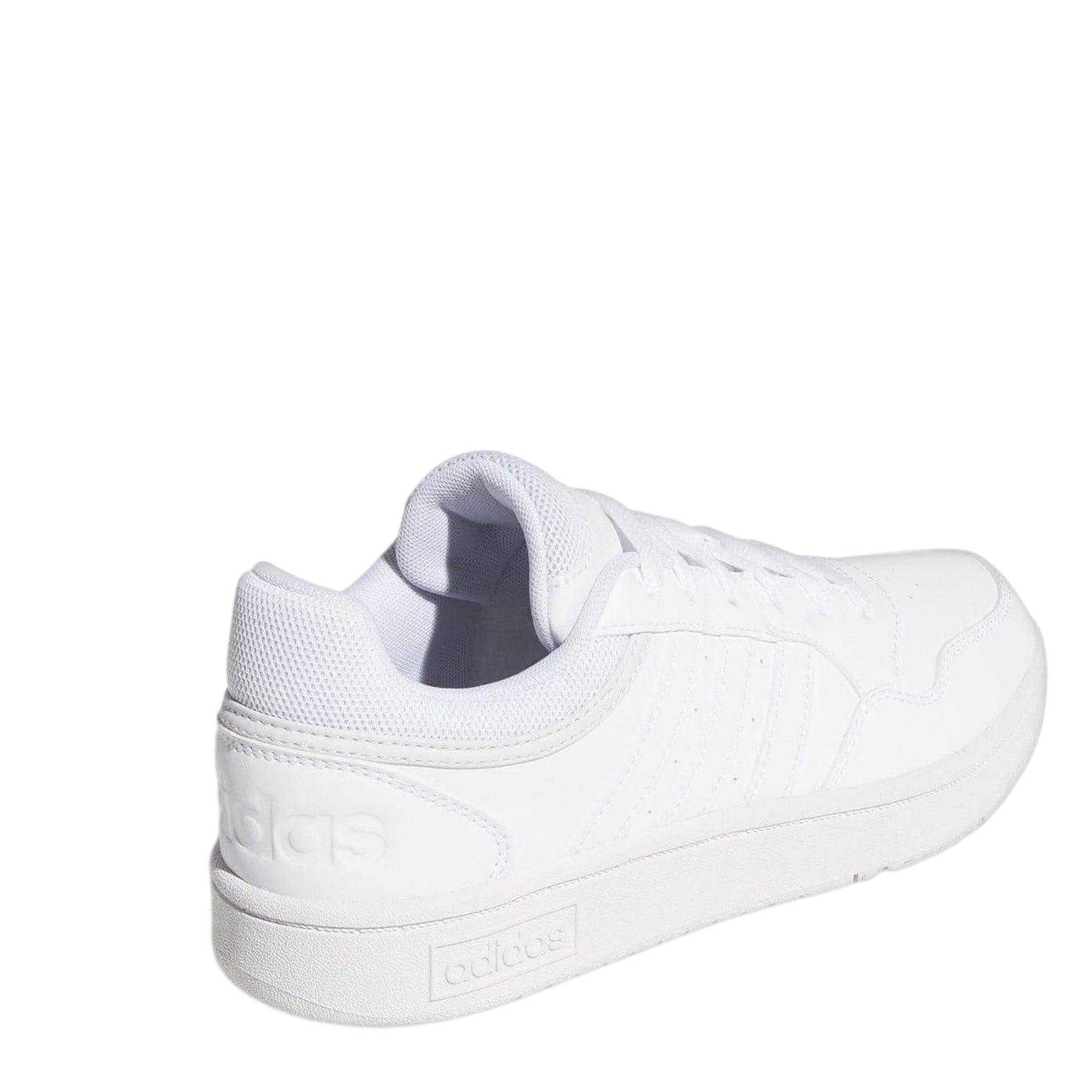 White - Back - Adidas Womens-Ladies Hoops 3.0 Trainers