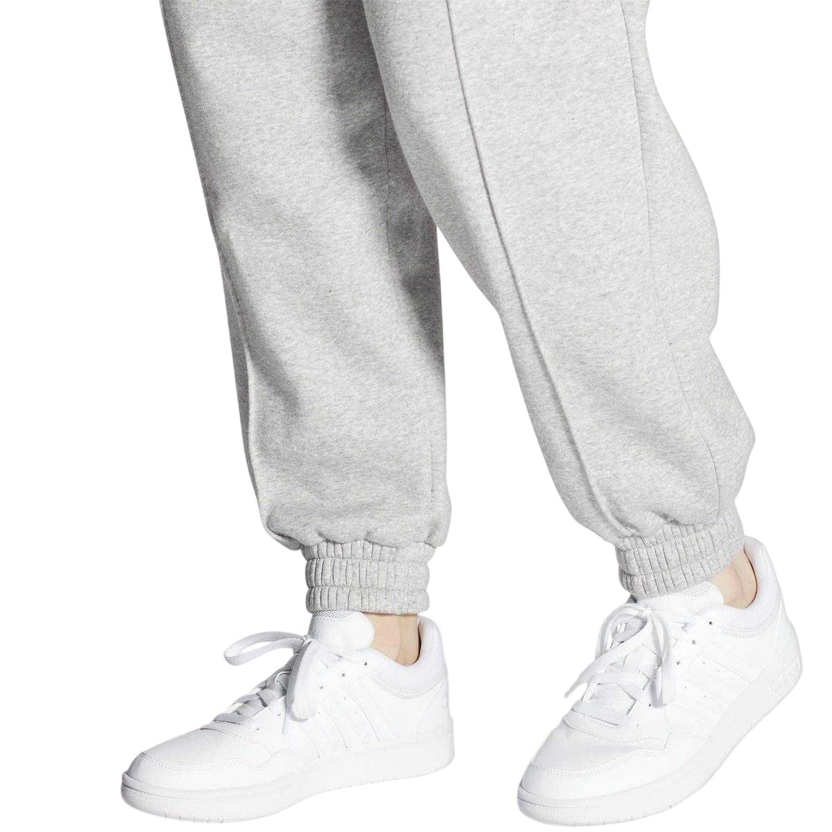 White - Side - Adidas Womens-Ladies Hoops 3.0 Trainers