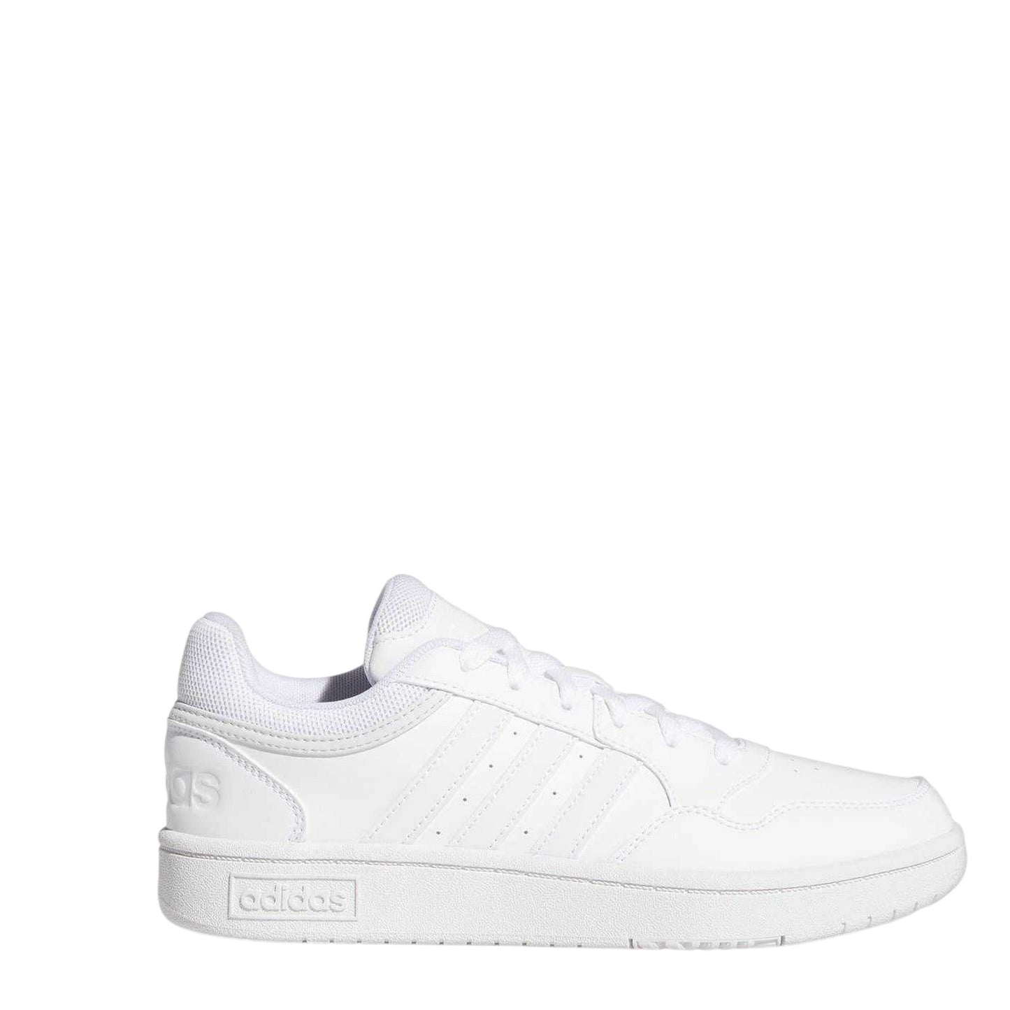 White - Lifestyle - Adidas Womens-Ladies Hoops 3.0 Trainers