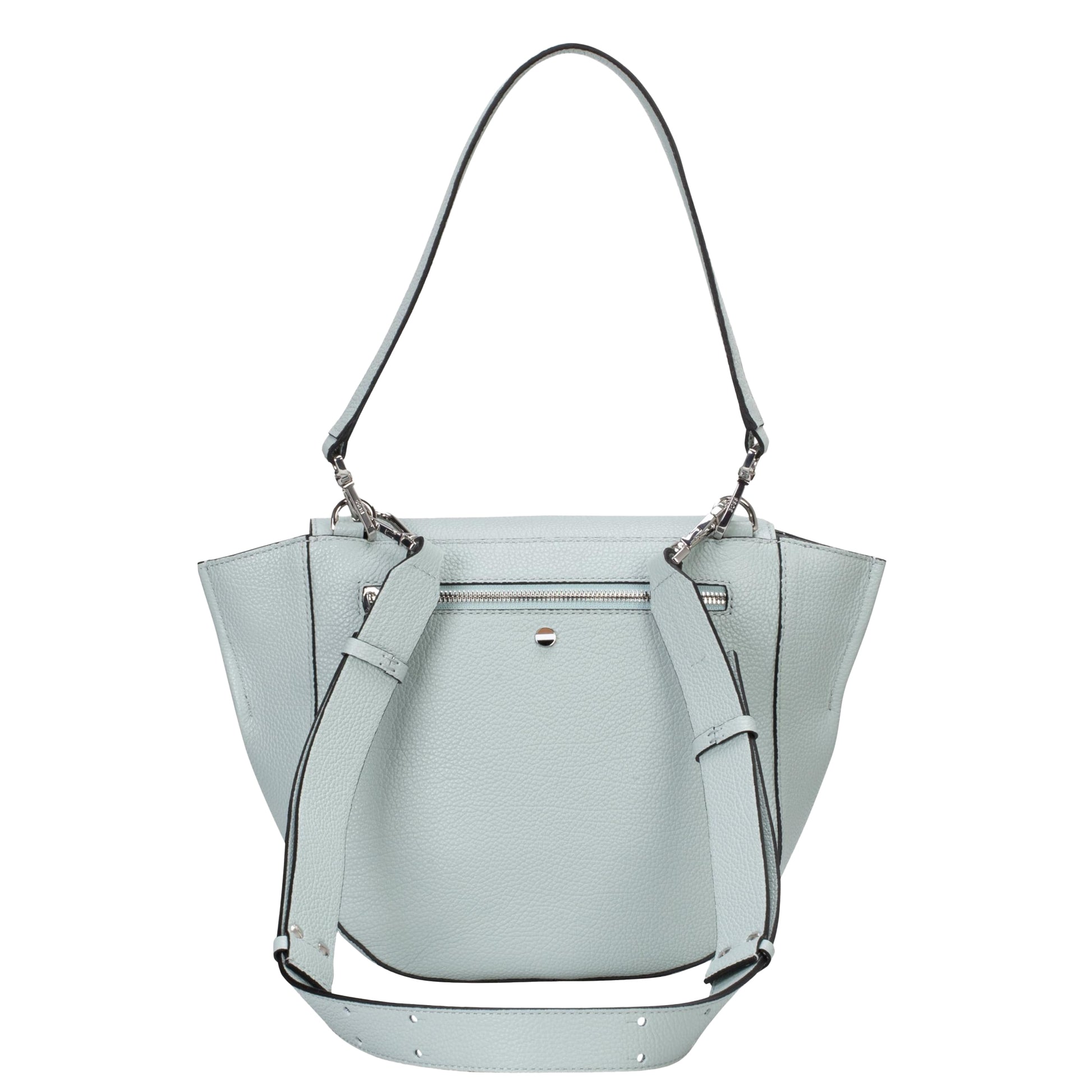 Green - Back - Hugo Boss Ivy Leather Saddle Bag