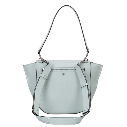 Green - Back - Hugo Boss Ivy Leather Saddle Bag