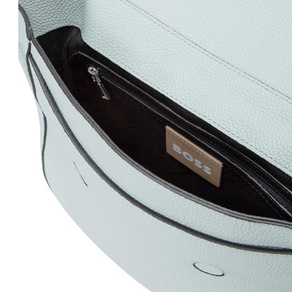 Green - Side - Hugo Boss Ivy Leather Saddle Bag