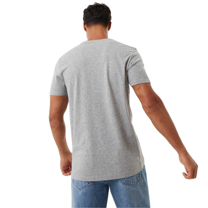 Grey Marl - Back - Jack Wills Mens Ayleford Logo Chest Pocket T-Shirt
