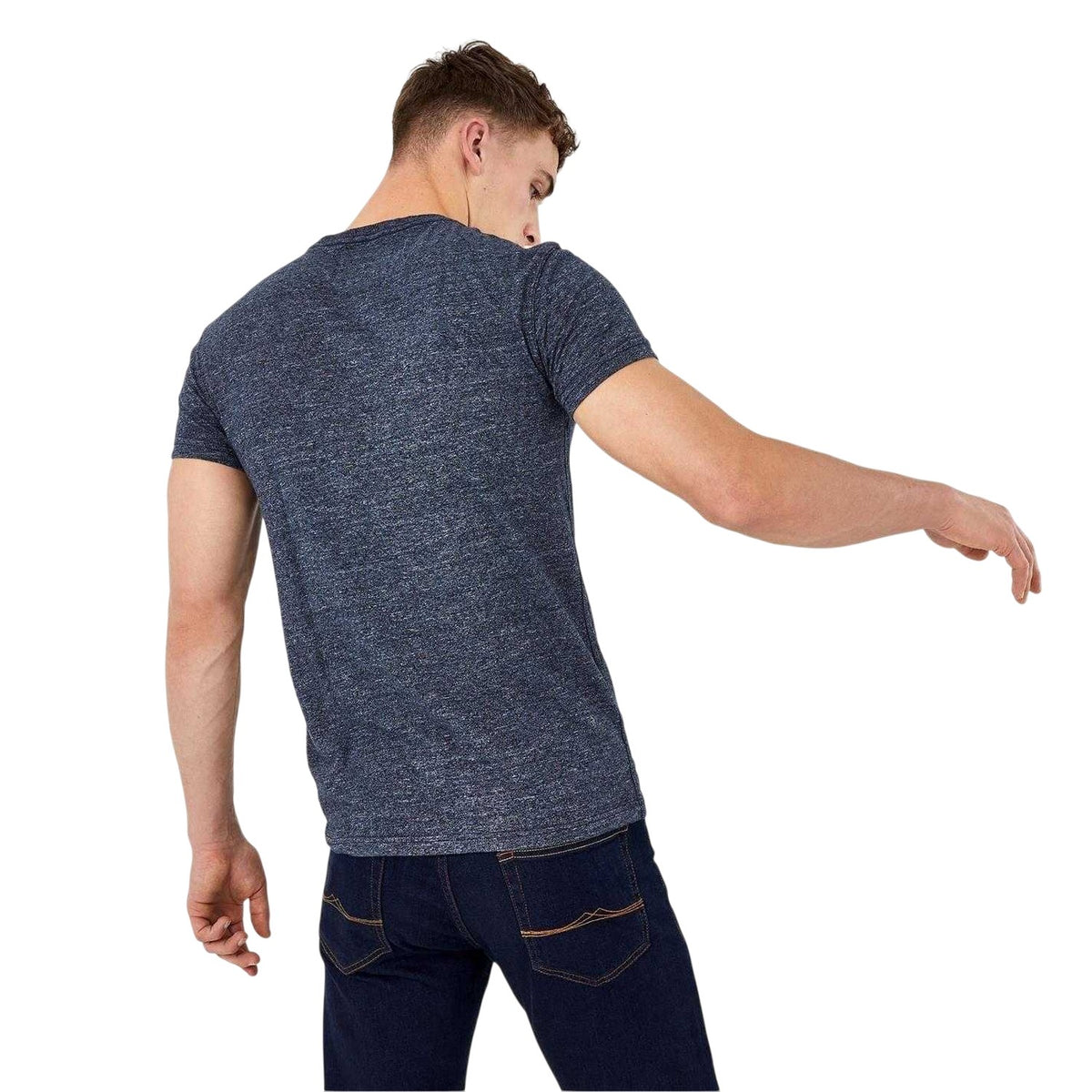 Navy - Back - Jack Wills Mens Ayleford Logo Chest Pocket T-Shirt