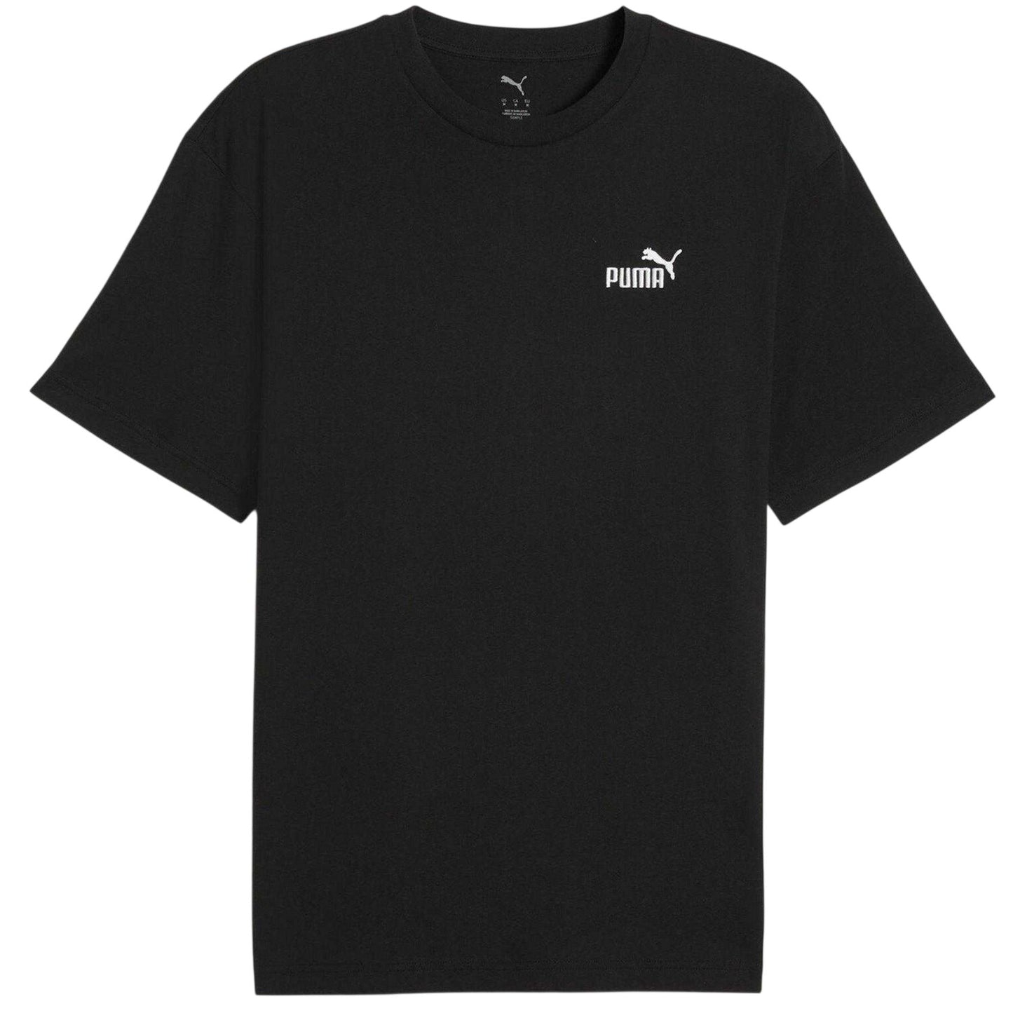 Puma Black - Front - Puma Mens No.1 Small Logo Short-Sleeved T-Shirt