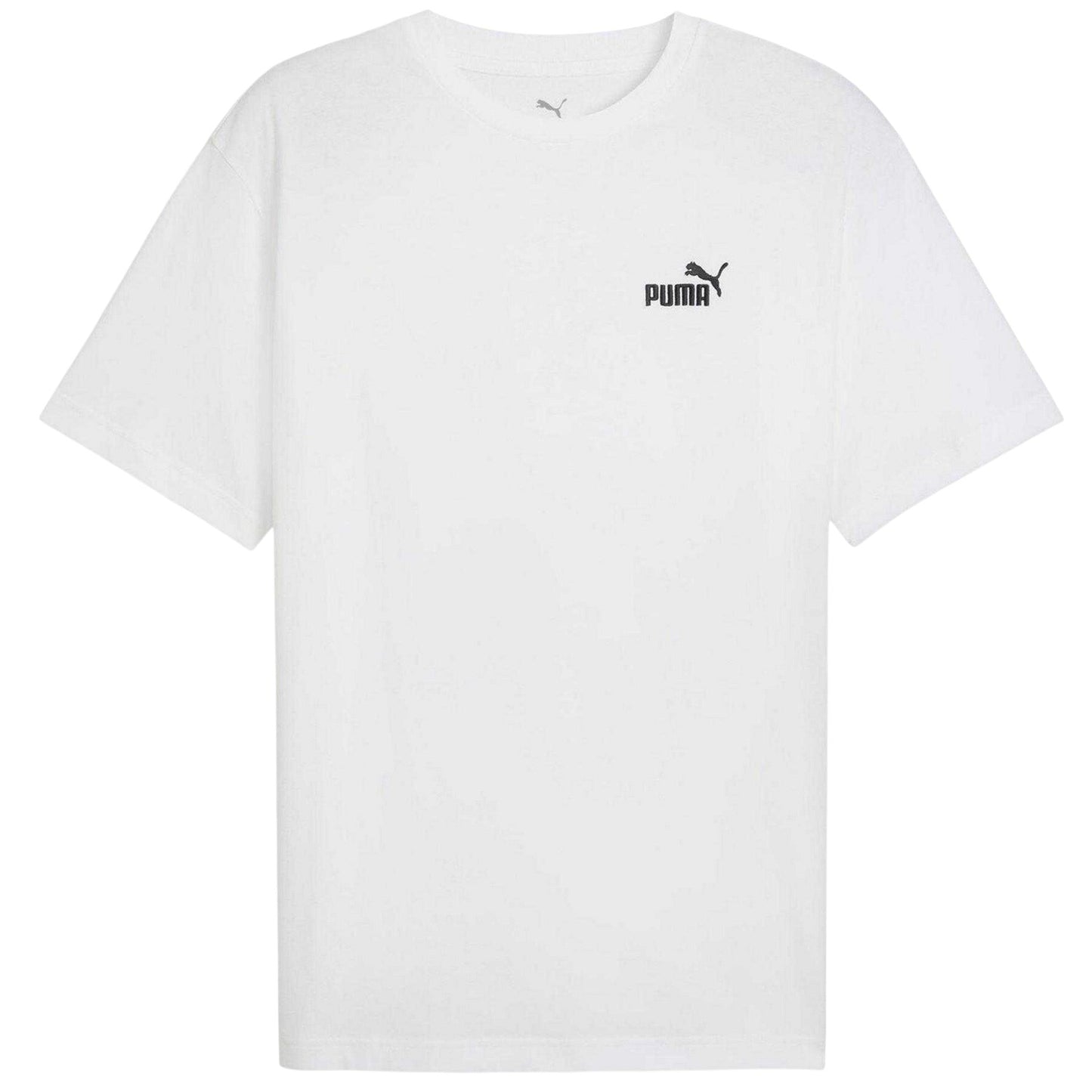 Puma White - Front - Puma Mens No.1 Small Logo Short-Sleeved T-Shirt