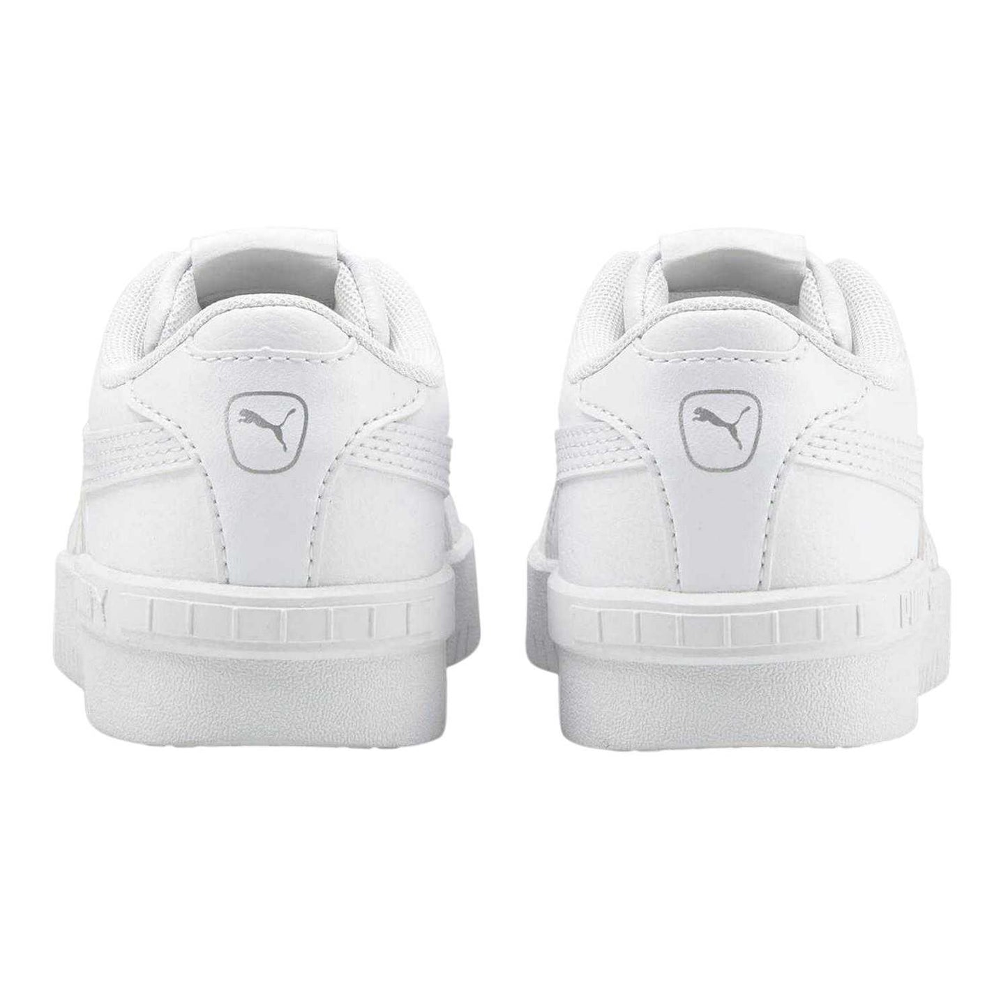 White - Back - Puma Girls Jada Platform Court Trainers