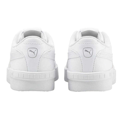 White - Back - Puma Girls Jada Platform Court Trainers