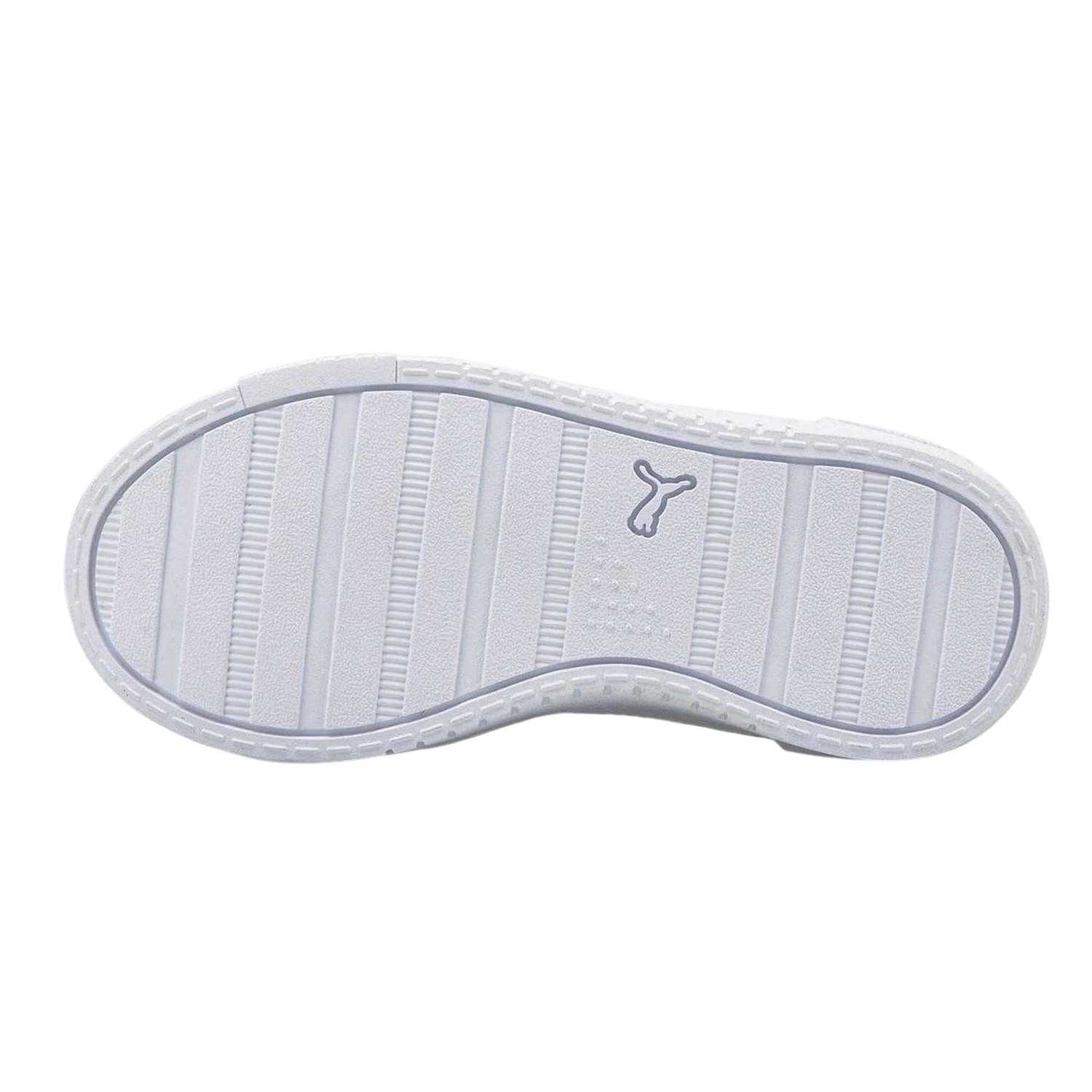 White - Lifestyle - Puma Girls Jada Platform Court Trainers