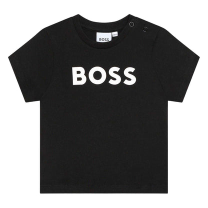 Black - Front - Boss Baby Large Logo T-Shirt